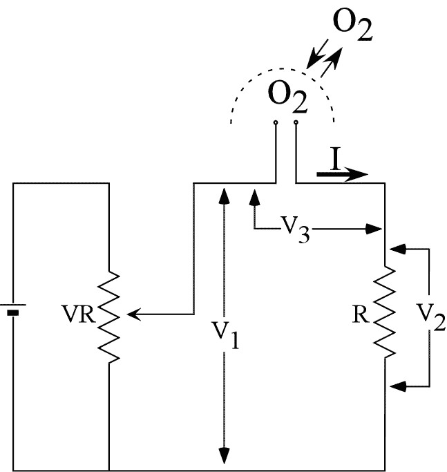 酸素電極回路図